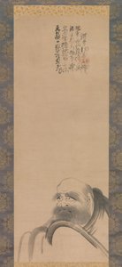 Porträtt av Daruma, tidigt 1600-tal. av Fugai Ekun
