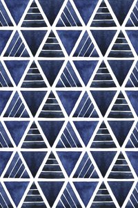 Indigo-triangelmönster