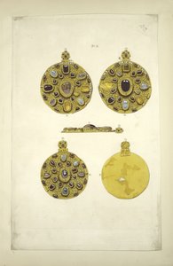 Ryska smycken före den mongoliska invasionen. Från den ryska statens antikviteter, före 1853 av Fyodor Grigoryevich Solntsev