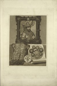 Silverrustning och tsarens sigill. Från den ryska statens antikviteter, före 1853 av Fyodor Grigoryevich Solntsev