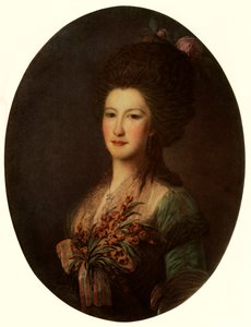 Porträtt av grevinnan J.V. Santi, 1785, 1965. av Fyodor Rokotov