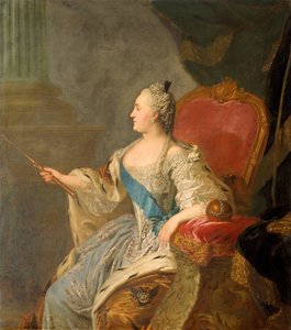 Ryska: "Porträtt av Katarina II " Porträtt av Katarina II av Fyodor Rokotov