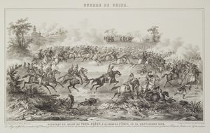 Slaget vid Chang-Kia-Onang, före Tong-Cheou, 18 september 1860, från Kriget i Kina, 1862 av G.C. de Fortavion