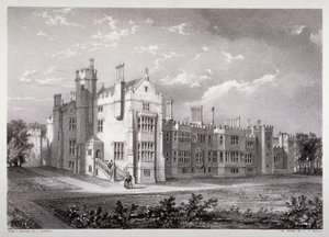 Utsikt över Lambeth Palace, London, c1830 av GF Bragg