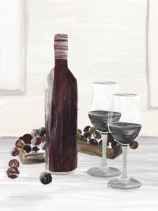 Klassiskt stilleben med vin av GIovanna Gil Alves