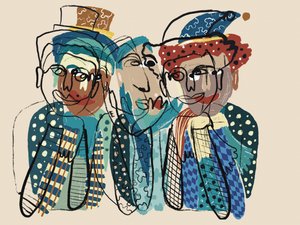 Fantasifulla abstrakta figurer