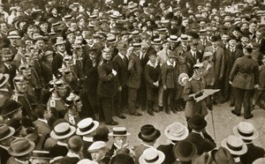 Kaisers krigsproklamation läses upp, Berlin, Tyskland, 4 augusti 1914 av GPA