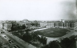 Columbia University campus från sydväst, New York City, 1910 av G.P. Hall und Sohn