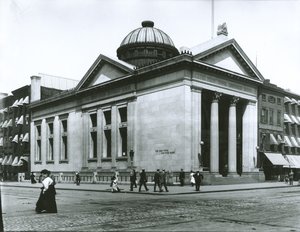 New York Savings Bank (foto av gelatinsilver) av G.P. Hall und Sohn