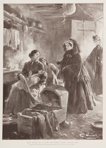 "Drottning Victoria och de fattiga av G.S. (after) Amato