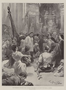 Det heliga årets pilgrimsfärd, pilgrimer vid helgedomen för Vår Fru av Rosenkransen i Pompeji