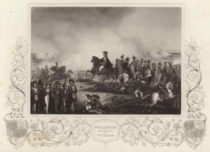 Hertigen av Wellington och hans stab vid Waterloo