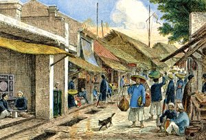 Hantverkare i en annamitisk by, ca 1900 (illustration)