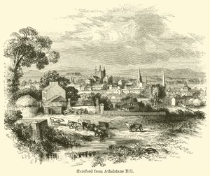 Hereford från Athelstane Hill av G. F. Sargent