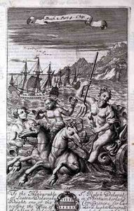 Neptunus i sin vagn, illustration från bok 2, del 4, kapitel 5 av 