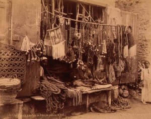 En egyptisk rephandlare (sepiafoto)
