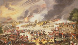 Slaget vid Waterloo, 18 juni 1815, 1842 av G. Newton