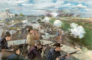 Vita kabla ya Caloocan, Februari 10, 1899--Tazama kutoka kwa Kanisa la Kichina av G. W. Peters