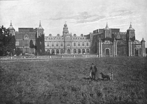 Hatfield House, South front, c1900