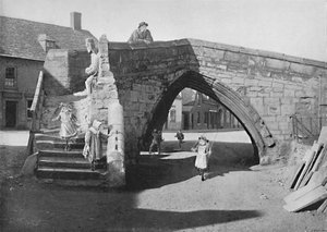 Gamla bron vid Crowland, Lincolnshire, c1896