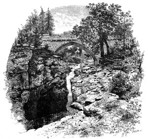 The Linn of Dee, Aberdeenshire, Skottland, 1900.