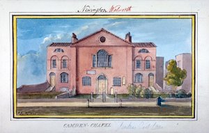 Camden Chapel, East Lane, Southwark, London, 1825 av G Yates