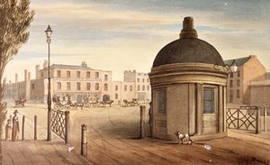 Turnpike på New Kent Road, Southwark, London, 1825 av G Yates