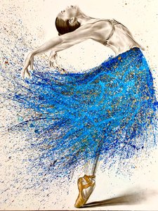 Blå ballerina av Gabor