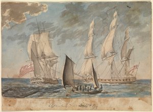 Två små fregatter från Royal Navy