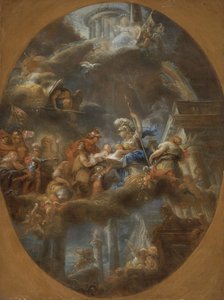 Adeln erbjuder de kejserliga ryska barnen till Minerva, ca. 1795