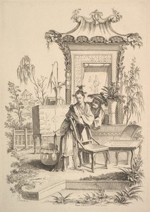 Kinesisk man och kvinna, ca. 1742. av Gabriel Huquier