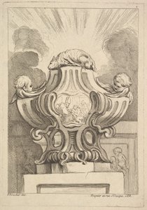 Design för en urna, 1725-72.
