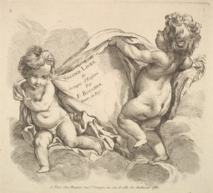 Frontispice, 1738-45. av Gabriel Huquier