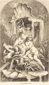 Triton och nymf av Gabriel Huquier after François Boucher