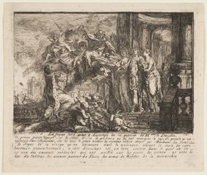 Allegori om dauphinens konvalescens av Gabriel Jacques de Saint Aubin