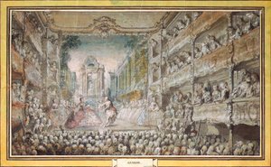 Föreställningen av Armida i Operahusets gamla auditorium, efter 1761.