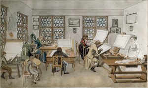Das Koloristenatelier von Bartholomäus Fehr in St. Gallen von Gabriel Lory