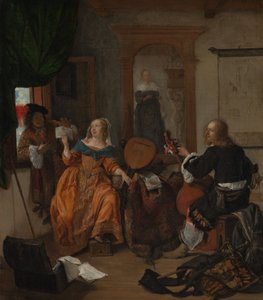 En musikalisk fest, 1659. av Gabriel Metsu