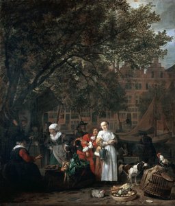 Amsterdams örtmarknad av Gabriel Metsu