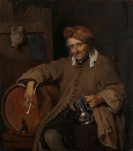 Den gamla drinkaren. Omkring 1661-63 av Gabriel Metsu