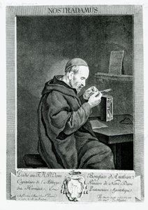Porträtt av Michel Nostradamus (1503-66) graverad av Christian von Mechel (1737-1817) 1762 av Gabriel Metsu