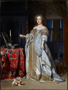 Porträtt av en dam av Gabriel Metsu