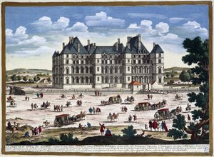Chateau de Madrid i Paris omgivningar, av Perelle