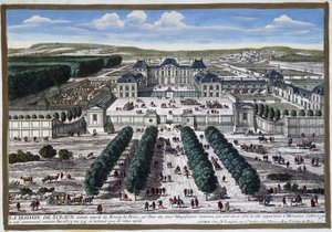 Château de Sceaux (Le ours trädgårdar), av Perelle