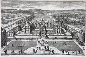 Parc Monceau: allmän bild av Perelle, sent 1600-tal av Gabriel Perelle
