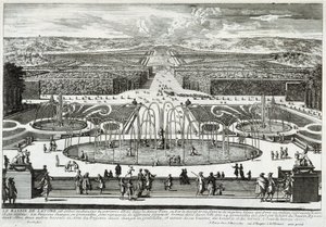 Latona-bassängen i trädgårdarna på slottet i Versailles - av Perelle, sent 1600-tal av Gabriel Perelle
