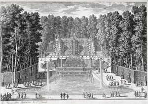 De nya vattenfallen vid St Clouds trädgårdar (av Ours) - av Perelle, sent 1600-tal av Gabriel Perelle