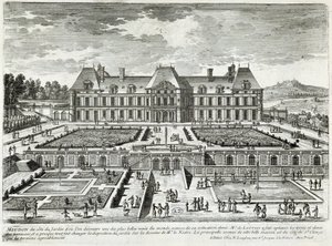 Utsikt över slottet Meudon - av Perelle, sent 1600-tal av Gabriel Perelle