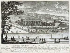 Utsikt över grottan Vaux Le Vicomte (Vaux-Le-Vicomte) - av Perelle, sent 1600-tal av Gabriel Perelle