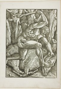 The Labours of Hercules: Hercules subduing the Erymanthian Boar
